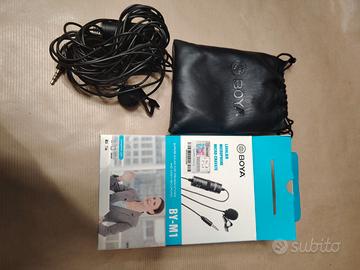 BOYA BY-M1 + RØDE SC3 – Microfono Lavalier + Adatt