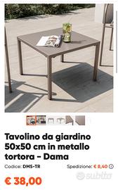 Tavolino color tortora
