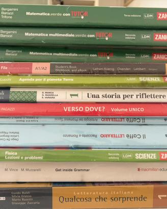 Libri dalla prima alla terza superiore