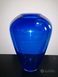 Vaso in Vetro Blu Cobalto 