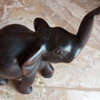 Elefante in ebano costa d' avorio
