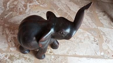 Elefante in ebano costa d' avorio