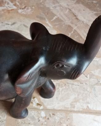 Elefante in ebano costa d' avorio