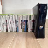 xbox 360 slim + 25 giochi