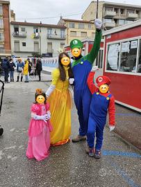 Vestiti carnevale family SUPER MARIO
