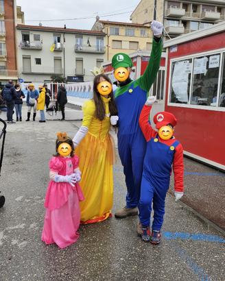 Vestiti carnevale family SUPER MARIO