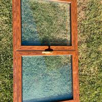 Finestre in PVC effetto legno 2 ante