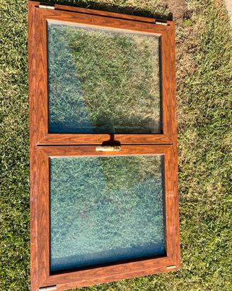 Finestre in PVC effetto legno 2 ante