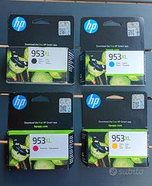 CARTUCCE HP 953XL KIT COMPLETO 4 COLORI