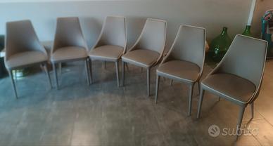 6 sedia in ecopelle Friulsedie 
