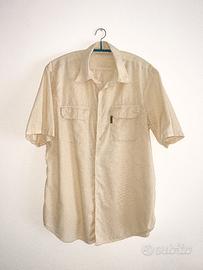 Camicia beige maniche corte ARMANI JEANS vintage