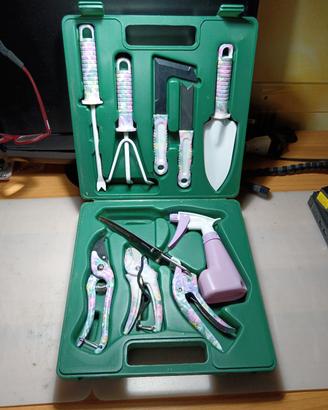 kit giardinaggio valigetta 9 utensili professional