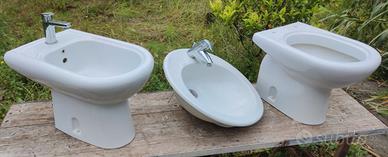 set bagno servizi igienici VASO BIDET LAVABO