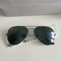Rayban Aviator Lucido gunmetal G15 verde taglia 55