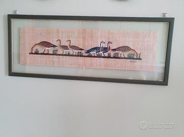 Le Oche di Meidum-Papiro Egiziano dipinto a mano