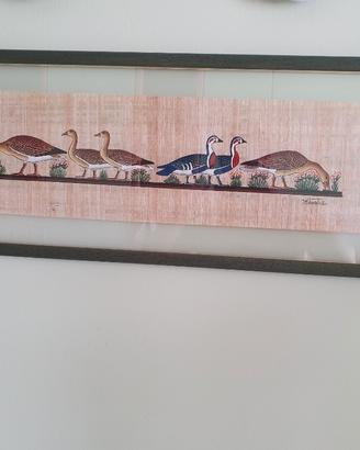 Le Oche di Meidum-Papiro Egiziano dipinto a mano