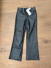 Pantaloni di pelle neri Calzedonia taglia S