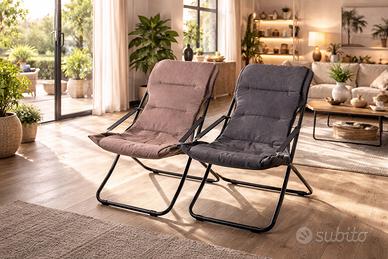 Sdraio poltrona sdraio relax GRIGIO / BEIGE