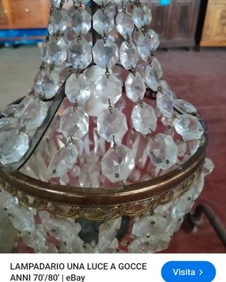 lampadario in vetro 