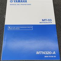 USO E MANUTENZIONE MANUALE YAMAHA PER MT-03 IN SPA