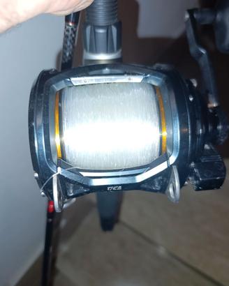 Mulinello pesca Tica Oxean II canna 40lb e artific