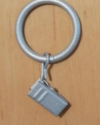 20 anelli per tende con gancio