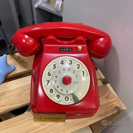 Telefono a Disco ROSSO SATINATO SIP VINTAGE