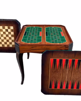 TAVOLO DA GIOCO MULTIFUNZIONE IN LEGNO 