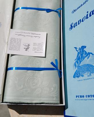 Damasco Savoia tessitura italiana