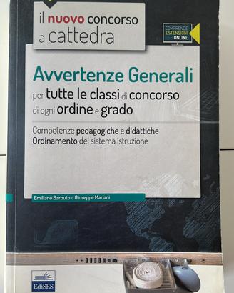 Il nuovo concorso a cattedra – Avvertenze Generali