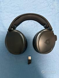 Cuffie wireless gaming con microfono e led
