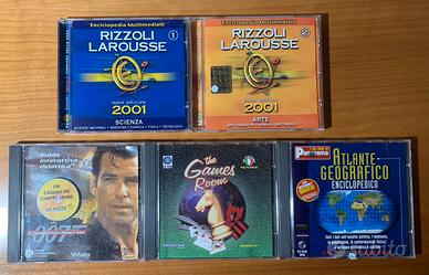 5 CD-ROM multimediali anni 90