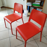 2 sedie Teodores Ikea rosse
