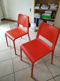 2 sedie Teodores Ikea rosse