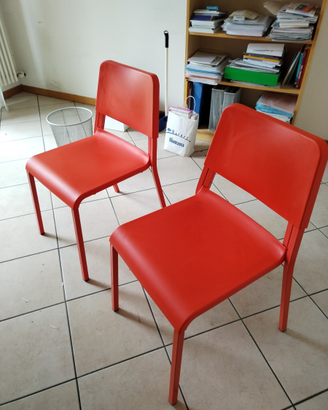 2 sedie Teodores Ikea rosse