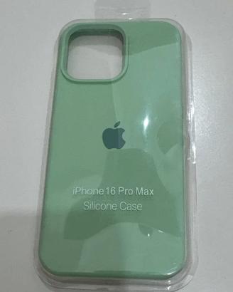 Custodia iPhone 16 Pro Max Silicone Verde