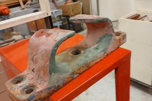 Passa cavi nautici d'epoca in bronzo massiccio