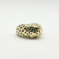 ANELLO vintage oro 18 kt smalto