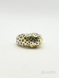 ANELLO vintage oro 18 kt smalto