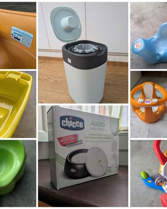 Prima infanzia: vasca, monitor, mangiapannolini