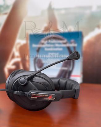 CUFFIE CON MICROFONO DINAMICO MONACOR BH-006