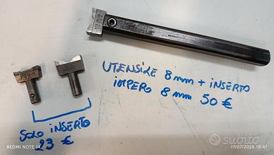 Utensili inserti stozzatrice - torneria 
