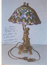 COPPIA LAMPADE TIFFANY LUCE BLU