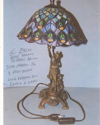 COPPIA LAMPADE TIFFANY LUCE BLU