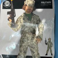 Vestito carnevale da militare taglia 10/12