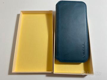 Cover in Pelle verde per iPhone Air, 6,5 pollici.