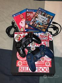 PS4 slim 1tb + 2 controller + 3 giochi