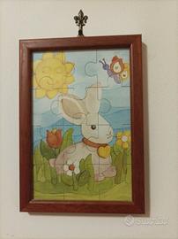 5 QUADRETTI PUZZLE THUN VARI ANIMALI