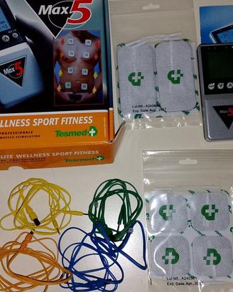 tesmed max 5 batteria nuova elettrodi sigillati