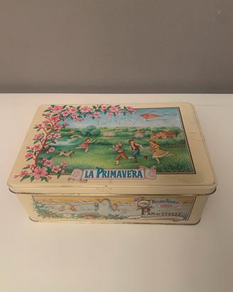Scatola in latta Mulino Bianco vintage